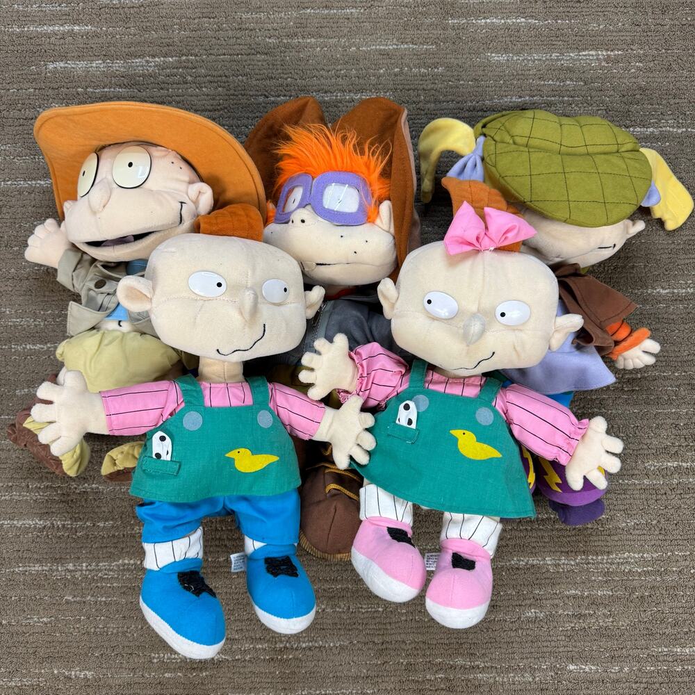 Nickelodeon The Rugrats Movie 1998 Plush Lot (Chuckie, Angelica,Tommy,Phil,Lil)